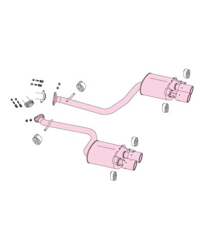CATBACK AUTHORIZE RM+C LEXUS IS200/IS300/ ISF SPORT FUJITSUBO 
