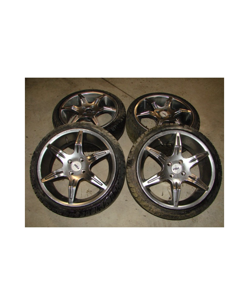 SET 4 JANTES 17" + PNEUS HONDA CIVIC 4X100 