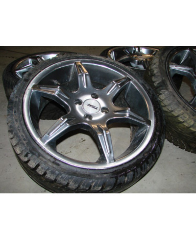 SET 4 JANTES 17" + PNEUS HONDA CIVIC 4X100 
