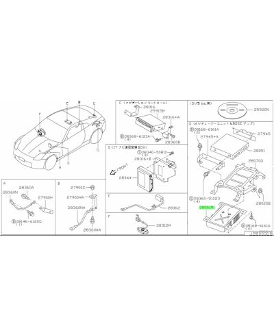 MODULE AMPLIFICATEUR NAVIGATION 350Z NISSAN
