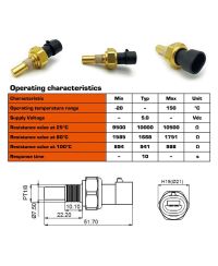 SONDE TEMPERATURE EAU HUILE SHADOW