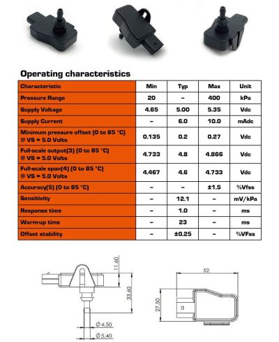SONDE PRESSION TURBO SHADOW