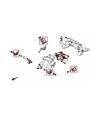 SUPPORT MOTEUR RENFORCÉS HONDA CIVIC (AUTOMATIQUE) - HARDRACE