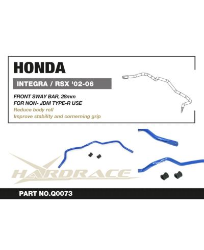 BARRE STABILISATRICE AVANT HONDA INTEGRA/ CIVIC - HARDRACE
