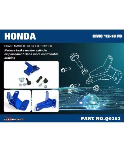 RENFORT MAITRE CYLINDRE DE FREIN HONDA CIVIC FG,FB - HARDRACE 