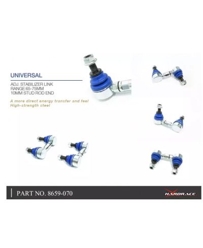 SET DE BIELLETTES DE BARRE STABILISATRICE HONDA CIVIC FD,FG - HARDRACE