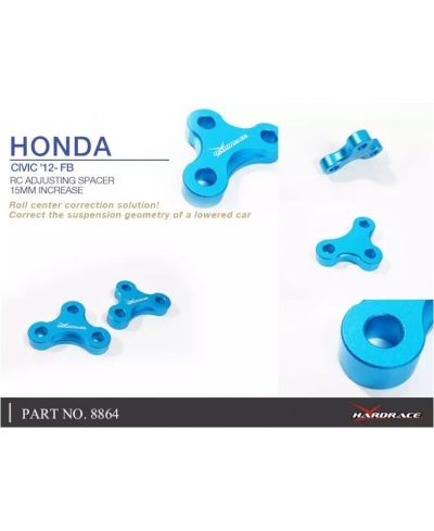 SPACERS DE CORRECTION DE GEOMETRIE AVANT HONDA CIVIC FG,FB - HARDRACECIVIC 