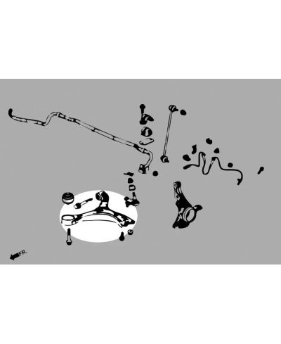 TRIANGLE INFERIEUR AVANT HONDA CIVIC FG,FB - HARDRACE 