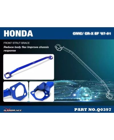 BARRE ANTI RAPPROCHEMENT AVANT HONDA CIVIC EC,ED,EE,EF/ CRX EF - HARDRACE 