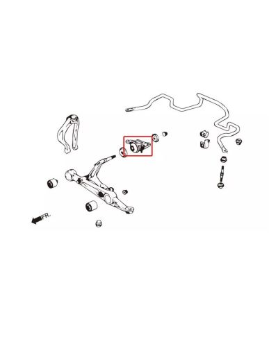 SILENT-BLOCS TRIANGLES AVANT HONDA CIVIC EG,EH,EJ/ INTEGRA DC2 - HARDRACE 