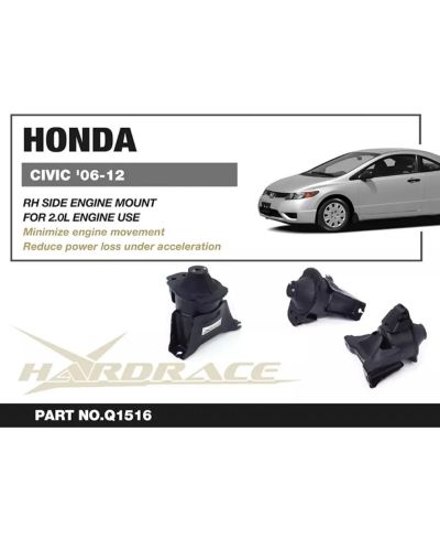 SUPPORT MOTEUR RENFORCÉ COTE DROIT HONDA CIVIC FD - HARDRACE 