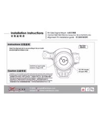SUPPORT MOTEUR RENFORCÉ COTE DROIT HONDA CIVIC FD - HARDRACE 