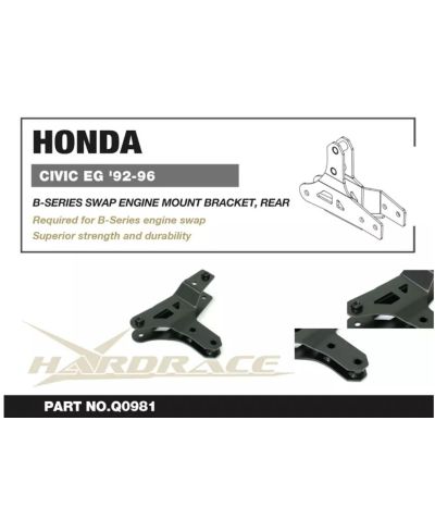 KIT SUPPORT MOTEUR SWAP B-SERIES HONDA CIVIC EG,EH,EJ - HARDRACE 