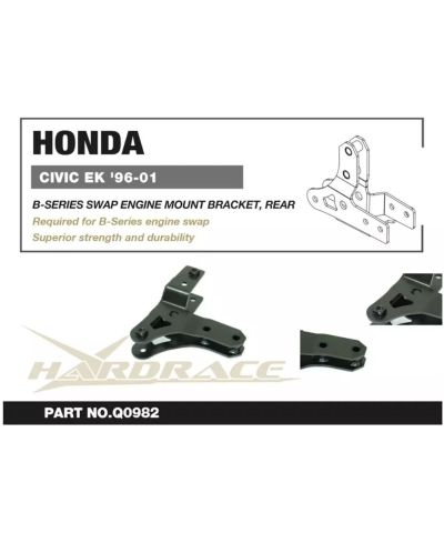 KIT SUPPORT MOTEUR SWAP B-SERIES HONDA CIVIC EK,EJ,EM - HARDRACE
