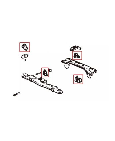 SET SUPPORTS MOTEUR RENFORCÉ HONDA CIVIC EC,ED,EE,EF/ CRX EF - HARDRACE 