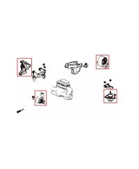 SET SUPPORTS MOTEUR RENFORCÉ HONDA CIVIC EM,ES,EP,EU - HARDRACE 