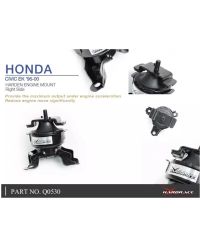 SUPPORT MOTEUR RENFORCÉ RACE VERSION COTE GAUCHE HONDA CIVIC EK,EJ,EM - HARDRACE 