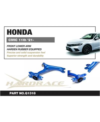 SET BRAS INFERIEUR AVANT HONDA CIVIC FE,FL - HARDRACE 