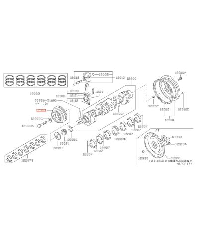 POULIE DAMPER VILEBREQUINRB20 NISSAN
