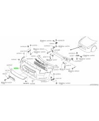 PARE-CHOC AVANT ORIGINE R35 GTR PH1 NISSAN