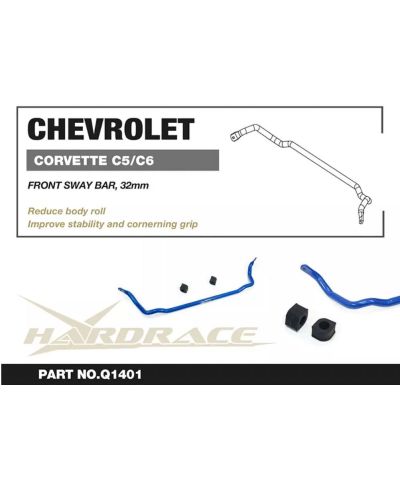 BARRE STABILISATRICE 32MM CHEVROLET CORVETTE - HARDRACE 