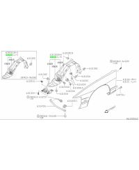 PASSAGE DE ROUE AVANT GAUCHE 200SX S13 NISSAN 