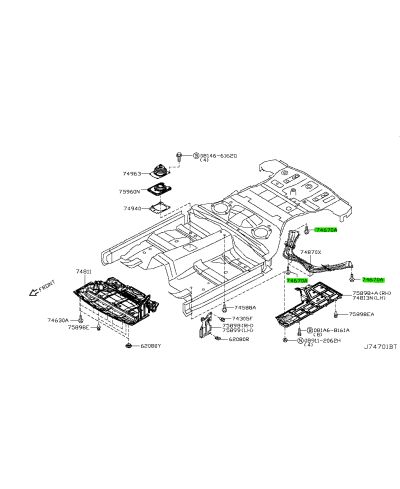 VIS SUPPORT RADIATEUR 350Z NISSAN