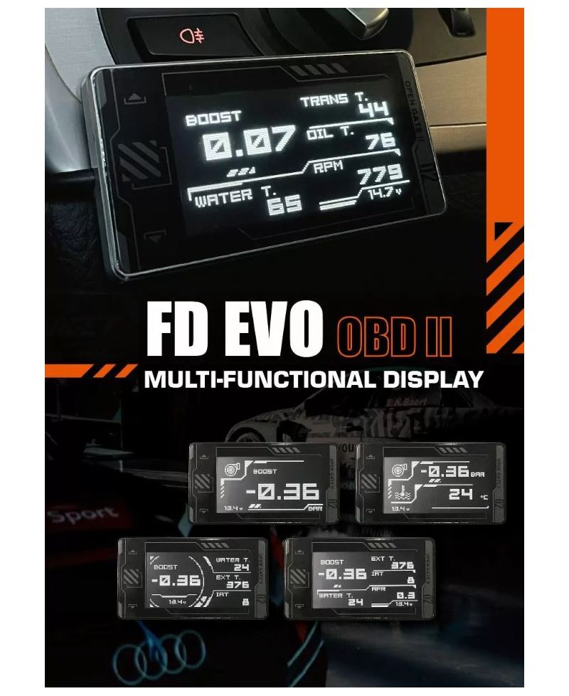 ECRAN OBDII MULTIFONCTION FD EVO - SHADOW 