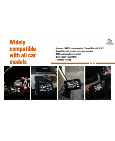 ECRAN OBDII MULTIFONCTION FD EVO - SHADOW 