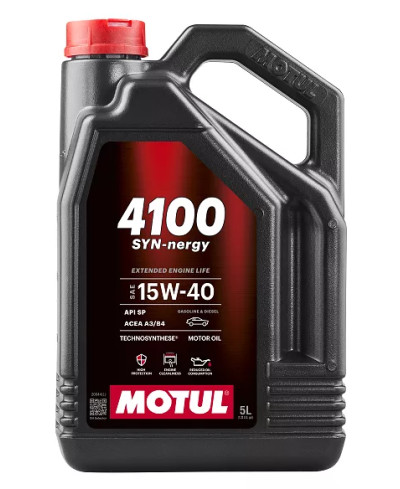 HUILE MOTEUR 4100 SYN-nergy 15W40 MOTUL - 5L