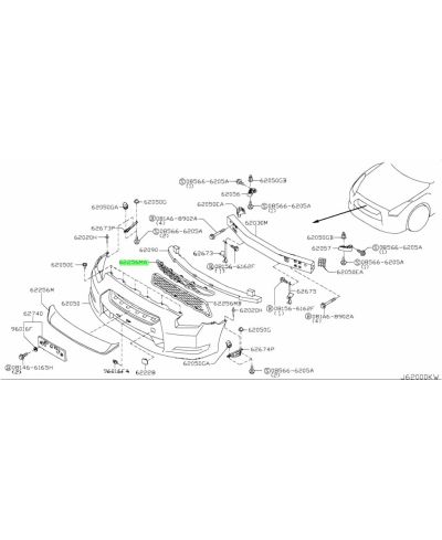 CALANDRE PARE-CHOC AVANT R35 GTR NISSAN .....PRIX OK?