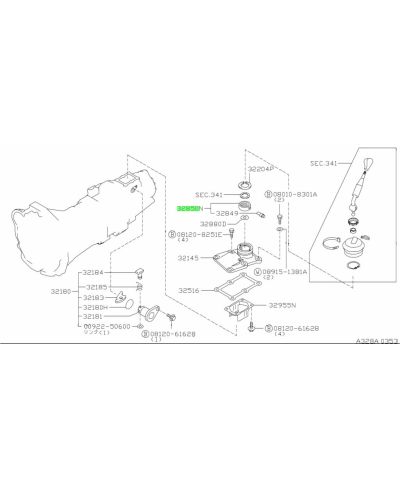 DOUILLE SHIFTER NISSAN CA / SR NISSAN