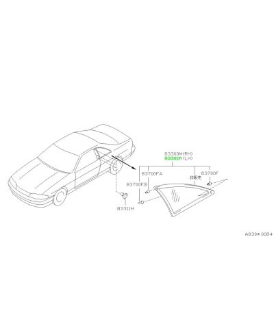 CUSTODE GAUCHE SKYLINER33 NISSAN