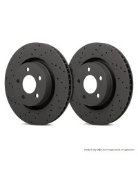 SET 2 DISQUES AVANT VENTILES PERCES ET RAINURES 324MM NISSAN 350Z HAWK PERFORMANCE