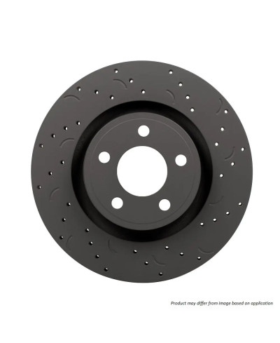 SET 2 DISQUES AVANT VENTILES PERCES ET RAINURES 324MM NISSAN 350Z HAWK PERFORMANCE