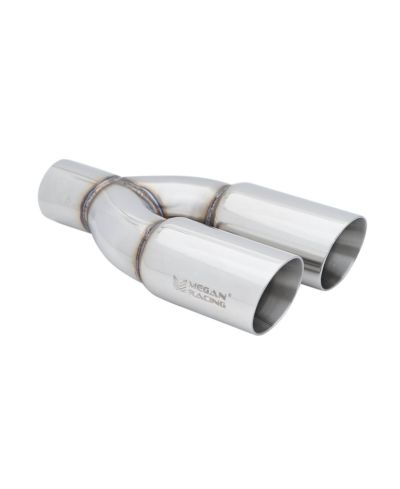 EMBOUTS ECHAPPEMENT DOUBLE INOX UNIVERSEL 3" - MEGAN RACING 