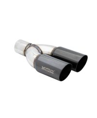 EMBOUTS ECHAPPEMENT DOUBLE INOX UNIVERSEL 3" - MEGAN RACING 