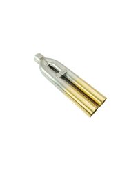 EMBOUTS D'ECHAPPEMENT DOUBLE DROIT UNIVERSEL "BLAST PIPE" - MEGAN RACING 