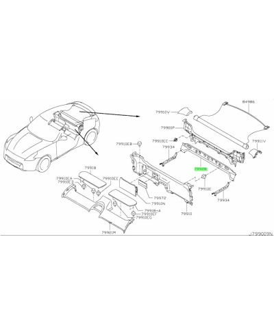 SUPPORT TABLETTE ARRIERE 370Z NISMO NISSAN ...PRIX OK?