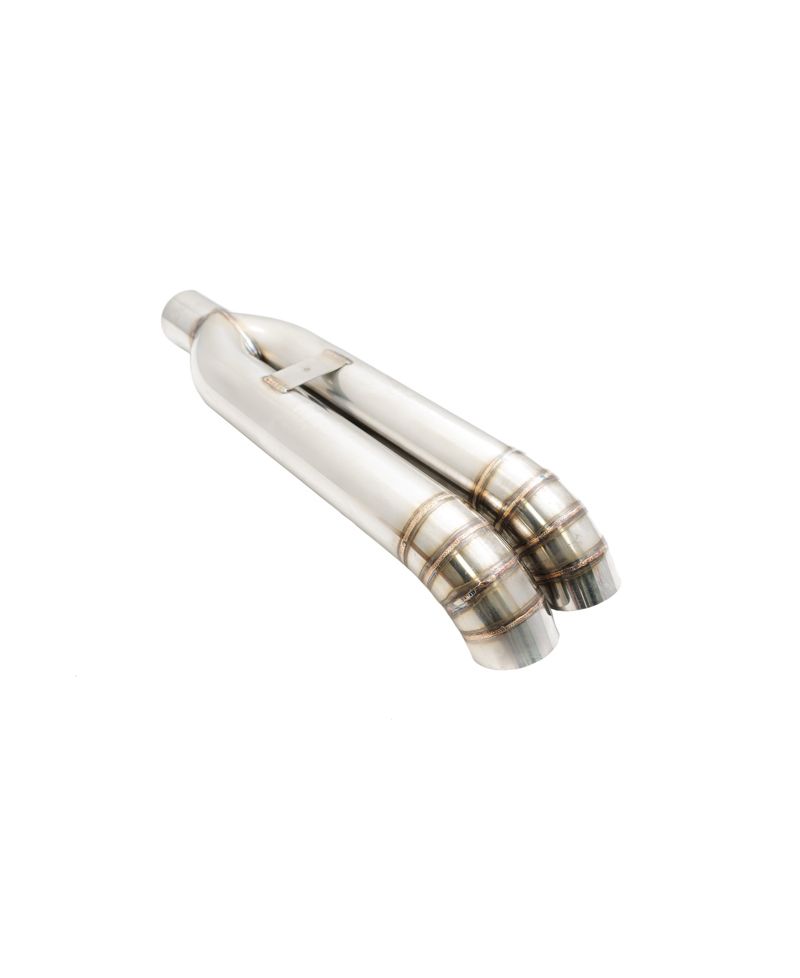 EMBOUT D'ECHAPPEMENT UNIVERSEL DOUBLE "BLAST PIPE" TURN DOWN - MEGAN RACING 