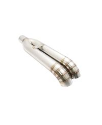 EMBOUT D'ECHAPPEMENT UNIVERSEL DOUBLE "BLAST PIPE" TURN DOWN - MEGAN RACING 