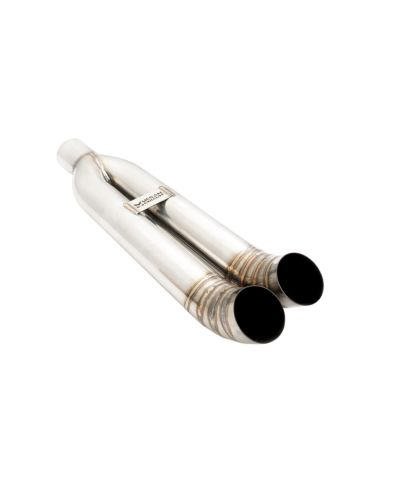 EMBOUT D'ECHAPPEMENT UNIVERSEL DOUBLE "BLAST PIPE" TURN DOWN - MEGAN RACING 