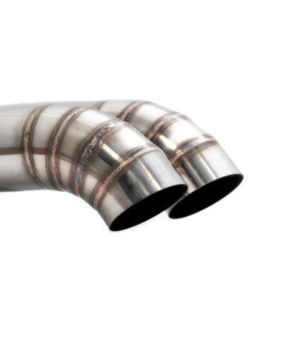 EMBOUT D'ECHAPPEMENT UNIVERSEL DOUBLE "BLAST PIPE" TURN DOWN - MEGAN RACING 