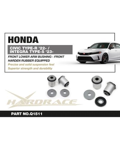 SET SILENT BLOCS BRAS AVANT INFERIEUR AVANT HONDA CIVIC TYPE R FL5 - HARDRACE 