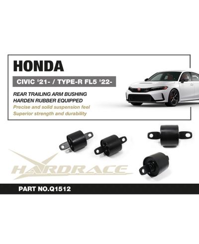 SET SILENT BLOCS RENFORCES BRAS ARRIERE HONDA CIVIC/ TYPE R FL5 - HARDRACE 