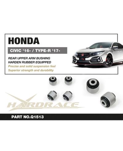 SET SILENT BLOCS BRAS ARRIERE SUPERIEUR HONDA CIVIC/ TYPE R - HARDRACE 