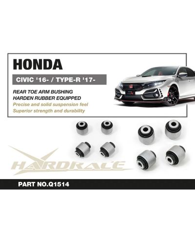 SET SILENT BLOCS TIRANTS DE CHASSE ARRIERE HONDA CIVIC - HARDRACE 