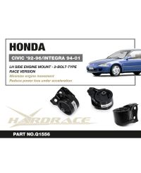 SUPPORT MOTEUR RENFORCÉ RACE VERSION COTE GAUCHE CIVIC/ INTEGRA/ DEL SOL - HARDRACE 