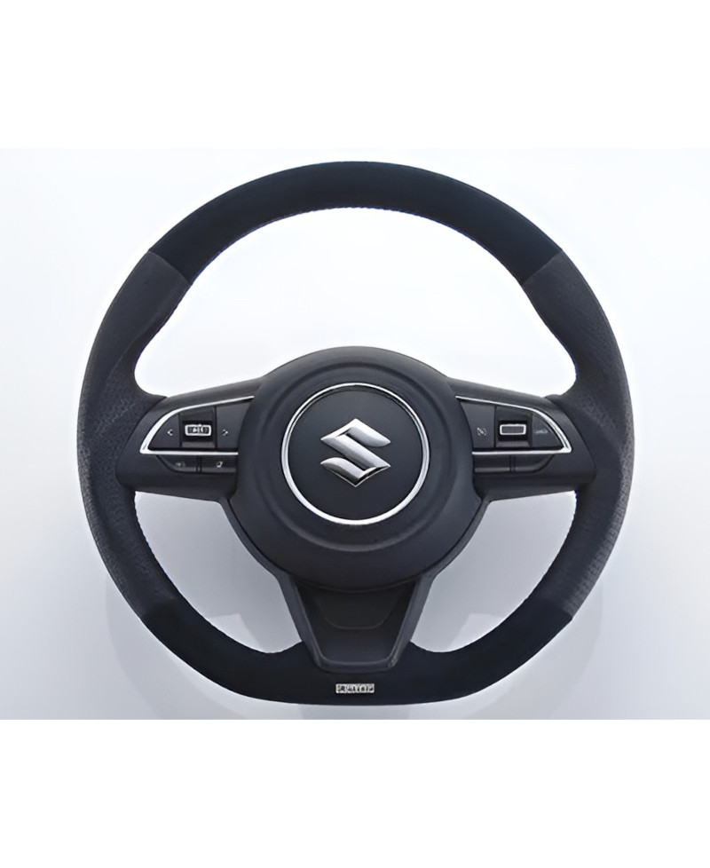 Volant GReddy Cuir avec Coutures Rouges pour Suzuki Swift Sport ZC33S