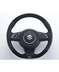 Volant GReddy Cuir avec Coutures Rouges pour Suzuki Swift Sport ZC33S